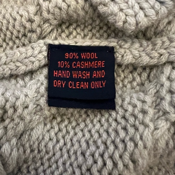 Dreamy Soft Cashmere Grey Belted Cardigan 90% merino wool 10% Cashmere M - Picture 5 of 12